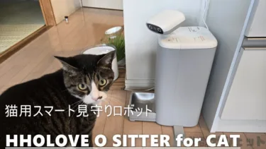 猫飼い愛が詰まりすぎ! 「HHOLOVE O Sitter」猫用スマート見守りロボットレビュー :自動給餌だけでなくAIカメラで自動追尾して動画で猫日記も作ってくれる