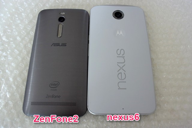 使って分かった『ASUS ZenFone2』と『Google nexus6』使いやすさ比較