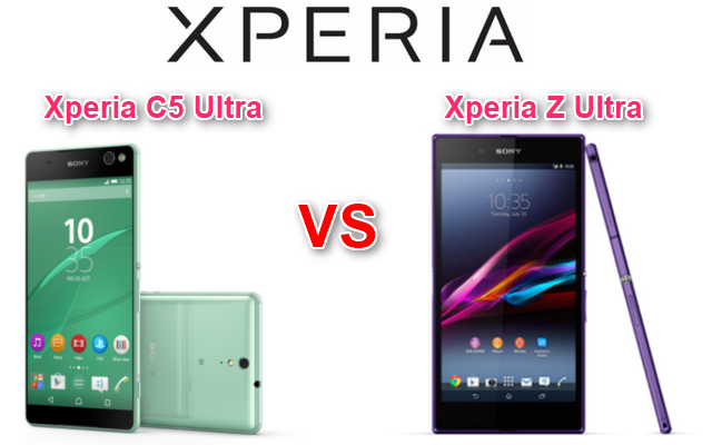 ズルトラ後継(?)のXperia C5 UltraとXperia Z Ultraをスペック比較!どれだけ進化したか?