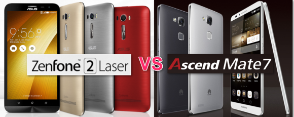 Ascend Mate7 vs ZenFone2 Laser