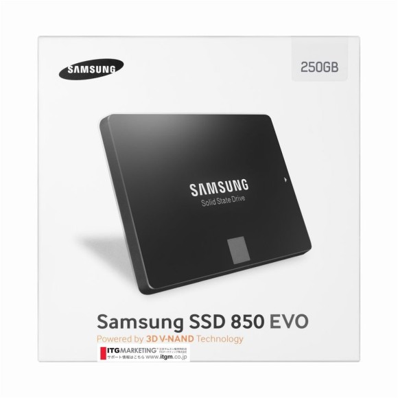 Samsung SSD 250GB 850 EVO ベーシックキット 2.5インチ 内蔵型 MZ-75E250B/IT
