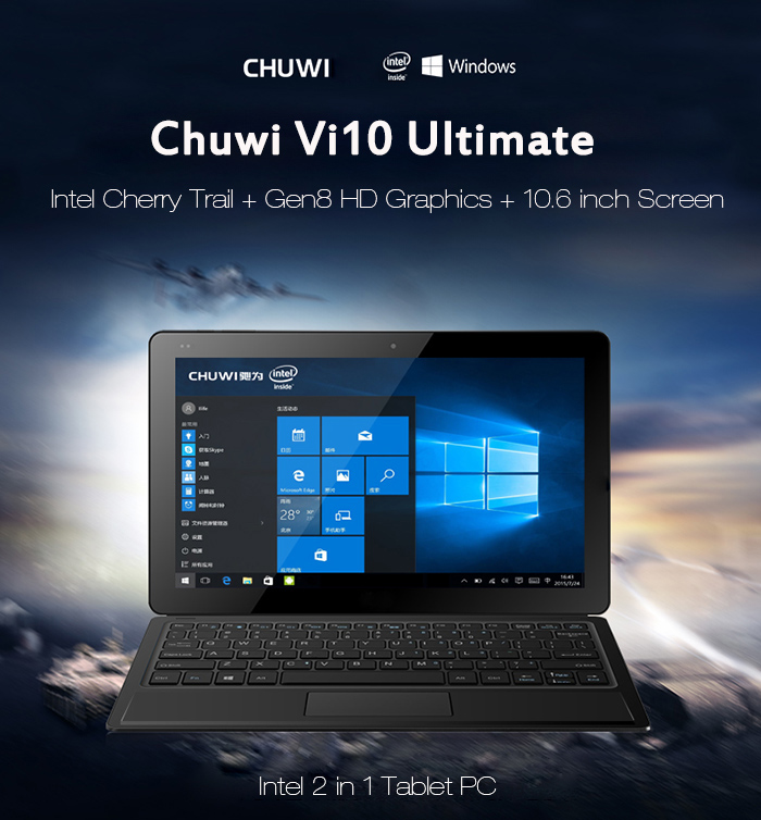 【クーポン情報追加】2in1PCにもなる10.6インチ『Chuwi Vi10 Ultimate』Windows10タブレットが期間限定19,642円でセール中～