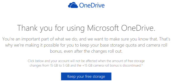 OneDrive　容量 15GB 維持