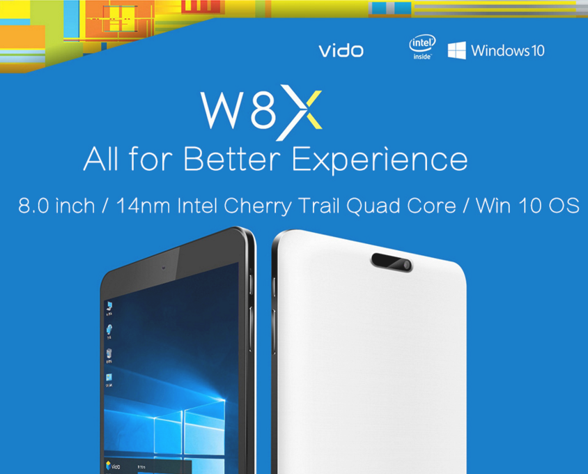 【クーポンで8,000円台】1万円で買える8インチタブレット『Vido W8X』 手軽なWindowsタブレットはいかが?