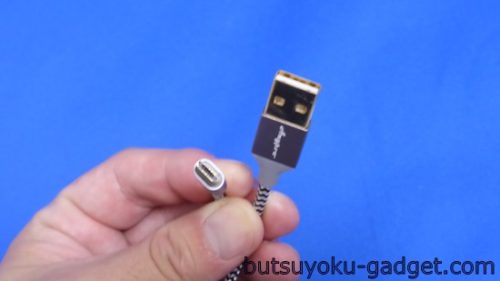 エニープロ （Anypro）USBケーブル　リバーシブル　microUSB ナイロン