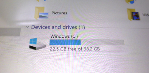 Onda V919 Air CH　Windows10 storage