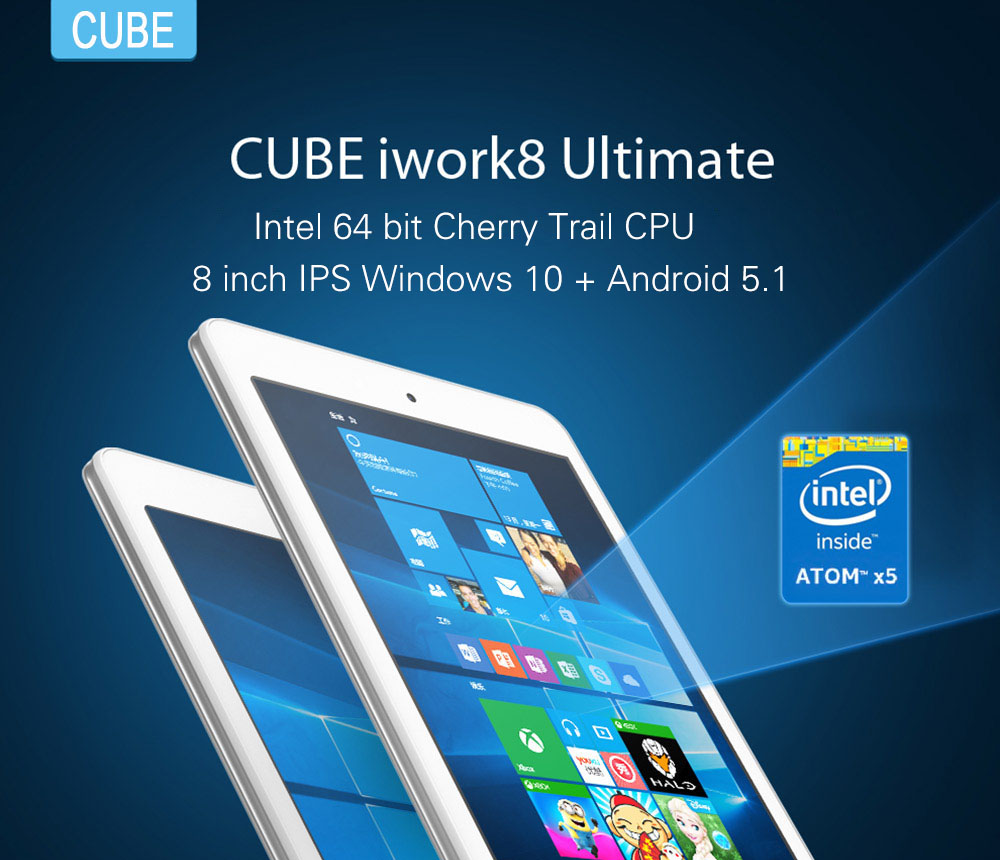 【セールより安いクーポン有】激安!8.0インチデュアルOSタブレット『Cube iwork8 Ultimate』が78.99ドルでセール中!