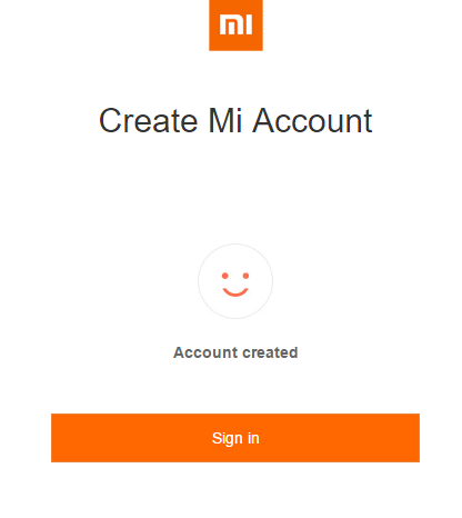 Mi Account Miアカウント　取得　方法