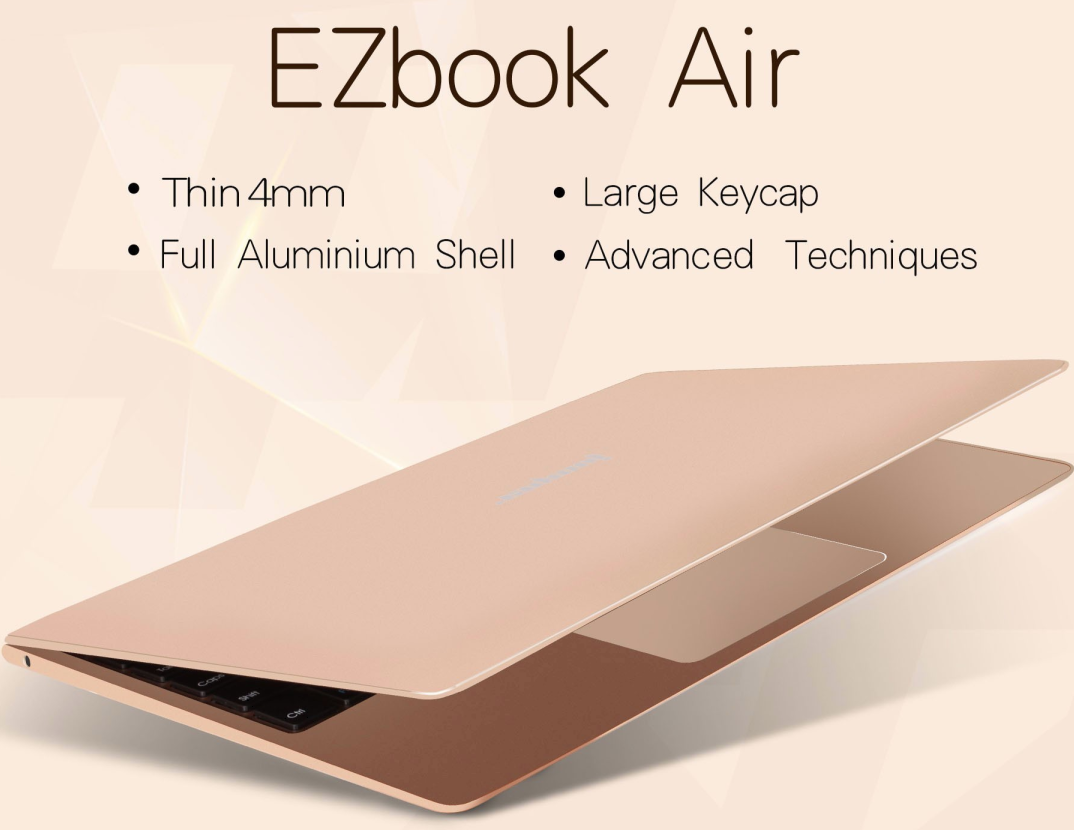 MacBook Airクローン!?11.6インチで980g『Jumper EZbook Air』発売! フルHDにストレージ128GBを搭載した薄型ノートPC