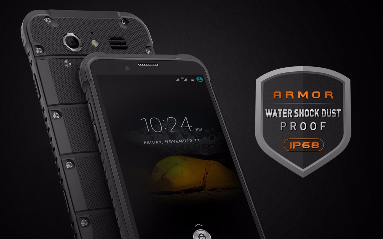 タフネス IP68防水・防塵スマホ『Ulefone ARMOR』発売! 13MPカメラ/3GB RAM/物理ボタンで使い勝手がよさげ