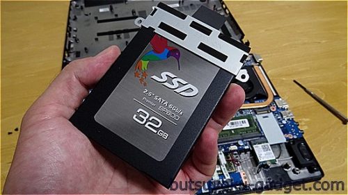 マウスコンピュータ LuvBook JH　SSD 換装
