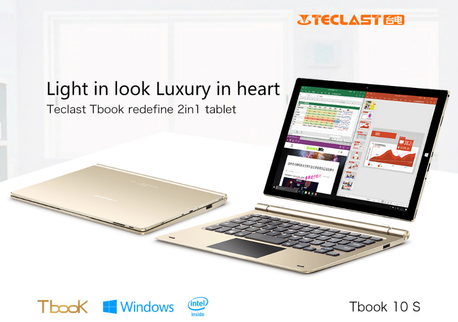 薄型10.1インチWUXGAタブレット 『TECLAST Tbook 10 S』がCPUマイナーチェンジして発売!