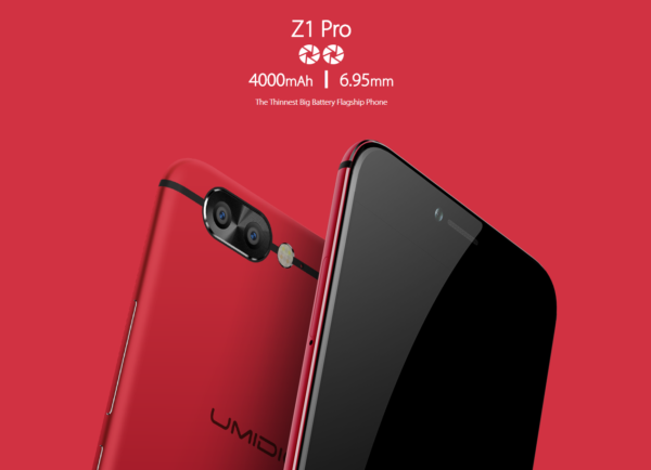 【日本専用クーポンで257.99ドル】iPhoneより薄い6.95mm!『UMiDIGI Z1 Pro』発売! デュアルカメラで6GB RAM、5.5インチ有機ELディスプレイ搭載