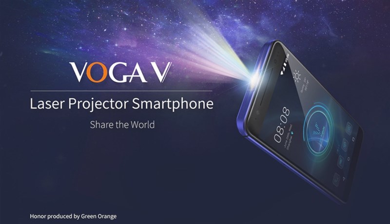 5.5インチスマホにプロジェクターを内蔵した『VOGA V』が発売! この発想を褒めたい