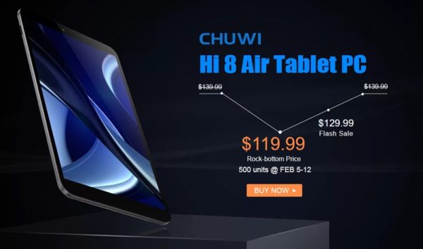 CHUWI Hi8 Air発売記念セール! 他にもHi9やSurBook miniなどCHUWI製品もセール中～