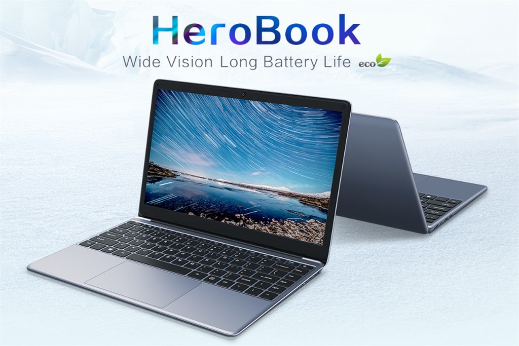 100ドル台の14.1インチノートPC『CHUWI HeroBook』発売! TDP 5Wの超低消費電力CPU搭載で9時間駆動
