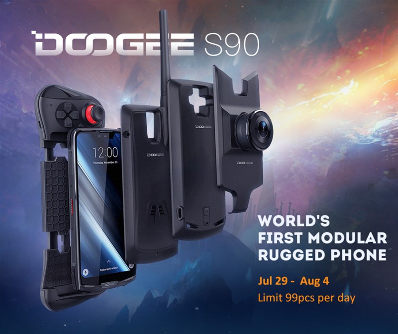 モジュール追加可能タフネススマホ「DOOGEE S90」が一般販売開始!LTE B19対応