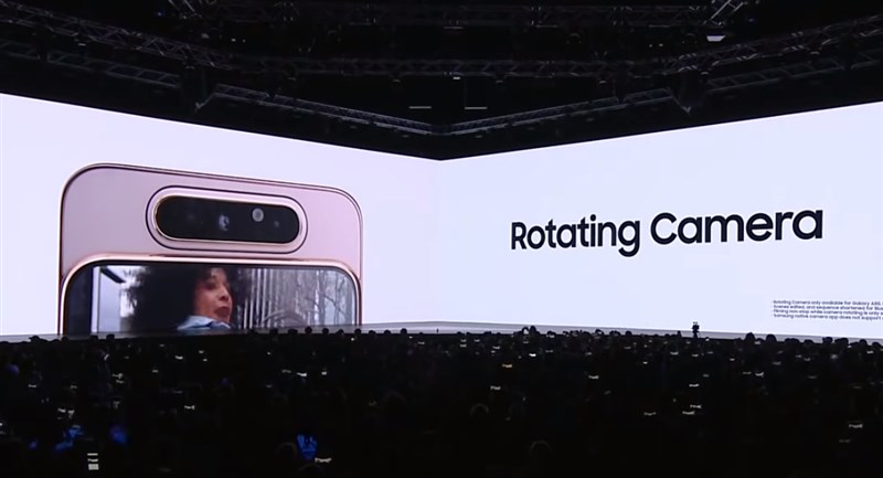 Samsung「Galaxy A80」が面白い～カメラ部がスライド&くるっと回転してフロントカメラに～