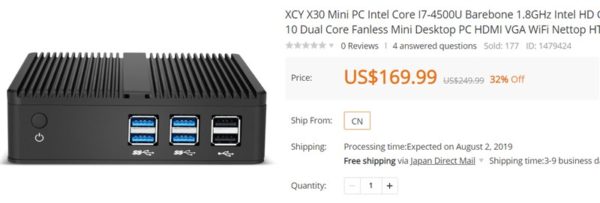 XCY X30 mini PC 価格 スペック ベアボーン