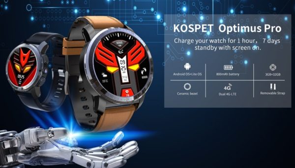 KOSPET Optimus Pro スマートウォッチ 価格 スペック Android