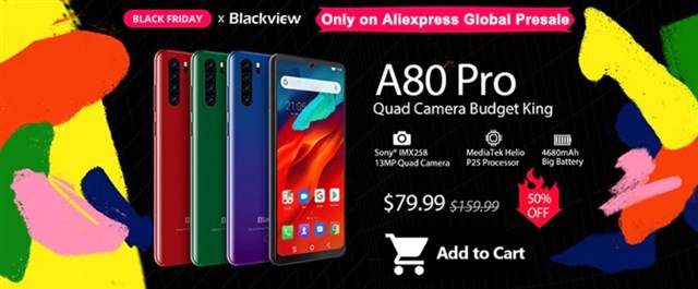 遂にBlackviewブラックフライデーセールスタート! 「Blackview A80 Pro」は半額の80ドル、その他タフネススマホもセール