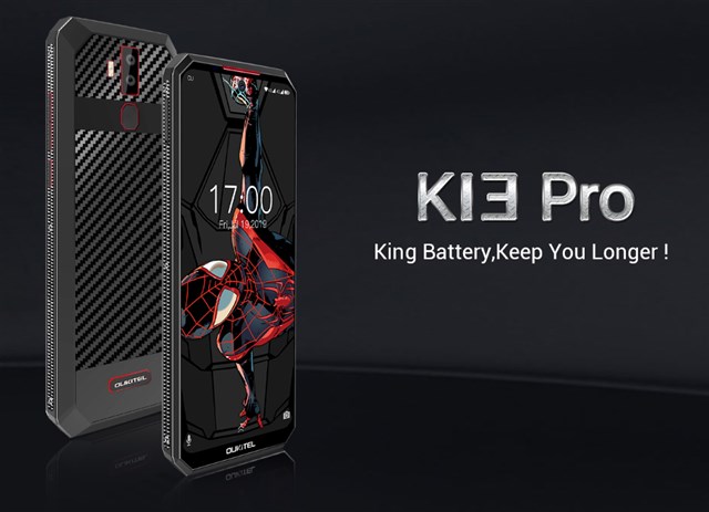 1万円台でパンチホール&11,000mAh大容量バッテリー「OUKITEL K13 Pro」発売～カーボン&レザー調デザイン/LTE B19にも対応