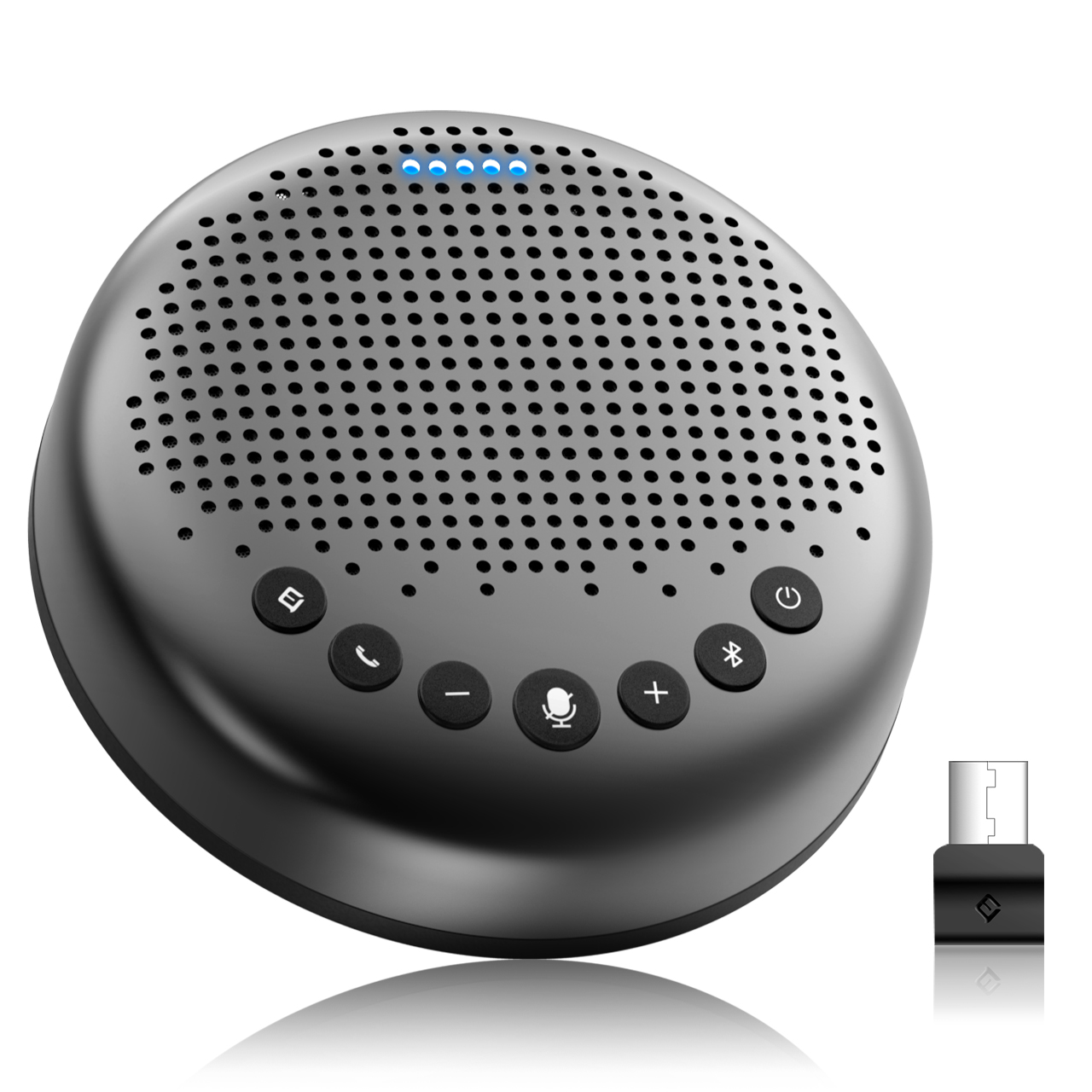 eMeetから電話会議360度集音スピーカーフォン「Luna」発売～約1万円強力なノイズキャンセリングも搭載