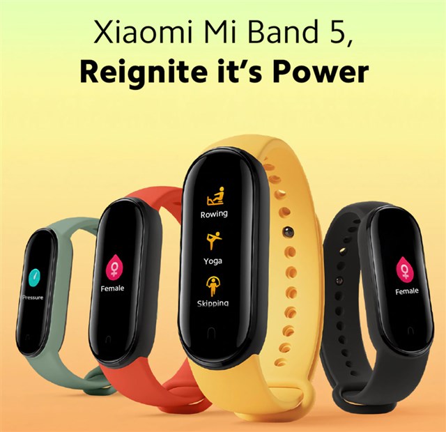 【グローバル版31.99ドルクーポン】定番スマートバンド「Xiaomi Mi Band 5」発売～画面大型化&マグネット充電で利便性も向上