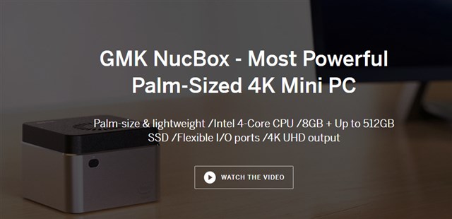 約6cm角の超小型ミニPC「GMK NucBox」がIndiegogoに登場予定～CHUWI LarkBoxよりスペック高くて安いぞ