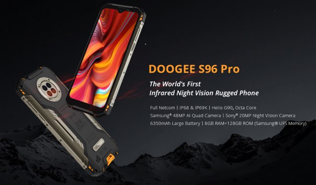 【先着300名 2.4万円】Helio G90搭載タフネススマホ「DOOGEE S96 Pro」発売～3キャリアプラチナバンドとナイトビジョン対応でこの価格は安い