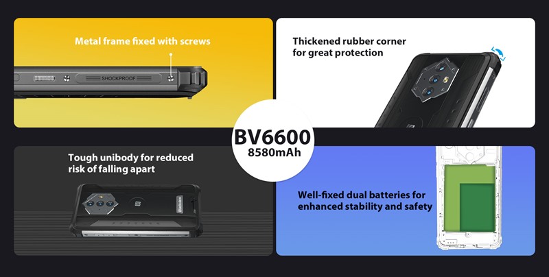 低価格8,580mAh大容量バッテリータフネススマホ「Blackview BV6600」の安全性とタフネスさ : PR