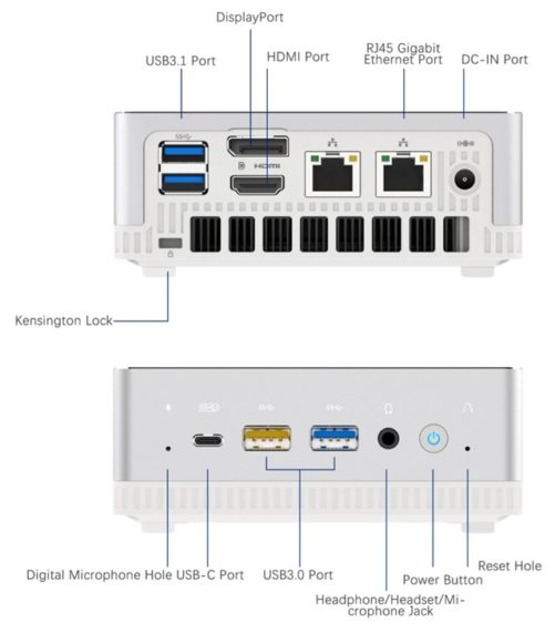 16GB+512GB版 239.99ドル】Ryzen 3 3300U搭載ミニPC「MINISFORUM UM300  
