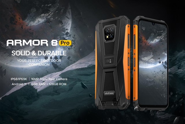 定番タフネススマホ「Ulefone ARMOR 8 Pro」発売～6GB+128GBにスペック  