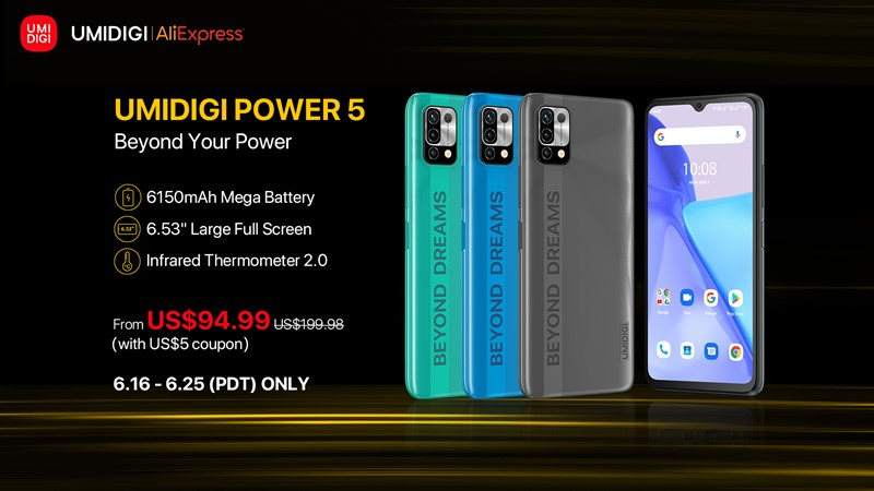 6150mAh大容量バッテリースマホ「UMIDIGI Power5」が発売&グローバルセールで94.99ドル～6月25日まで