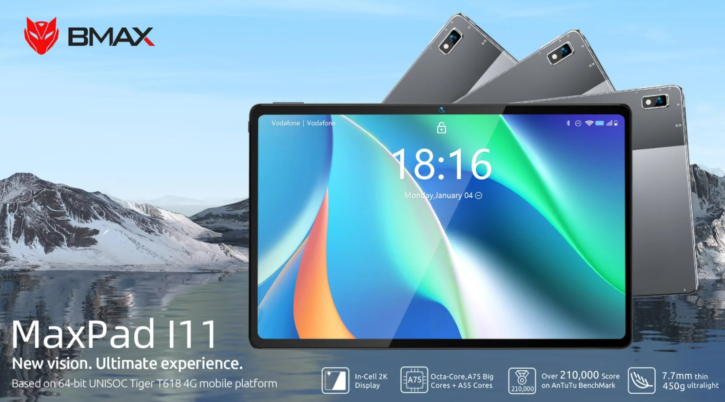 10.4インチ薄型軽量Androidタブレット「BMAX MaxPad I11」発売～CPUもUNISOC  T618にアップグレードされてパワフル450gと軽量に│物欲ガジェット.com