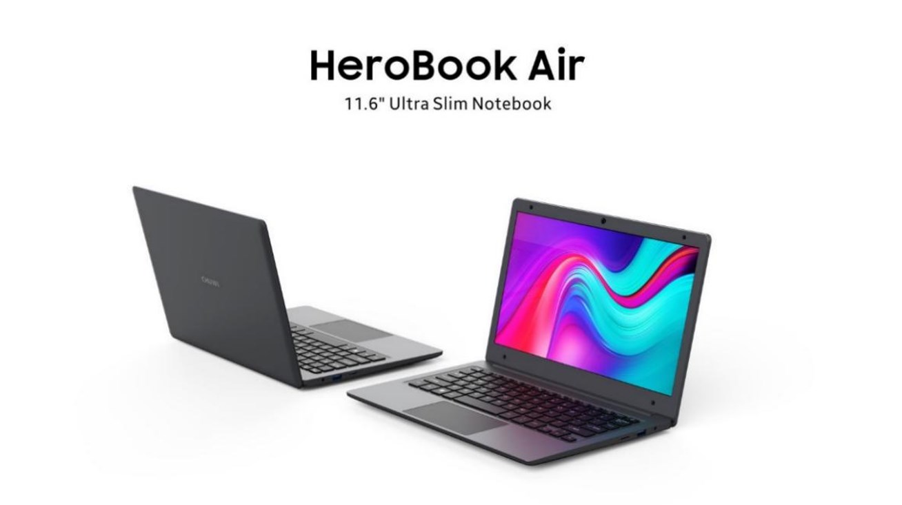 CHUWI 11.6インチでわずか910g!超軽量薄型ノートPC「HeroBook Air」を発売～価格も約2.7万円とリーズナブル