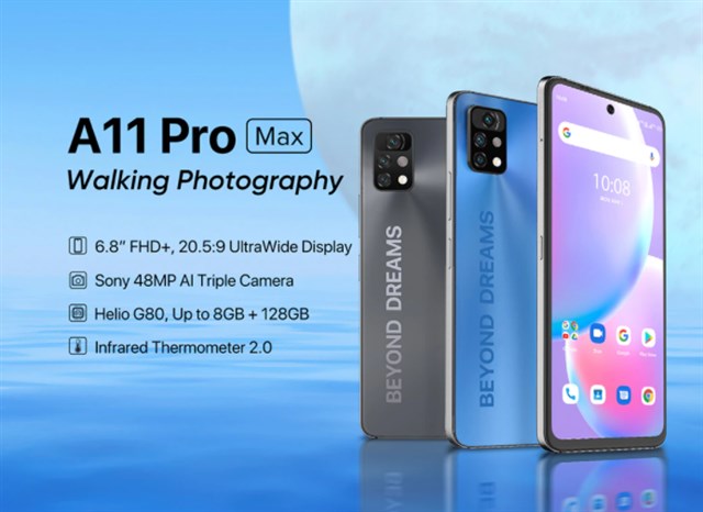 UMIDIGI A11 Pro Max が正式に発売! MediaTek G80搭載で大幅にパワフルに! 価格も139.99ドル～とリーズナブル