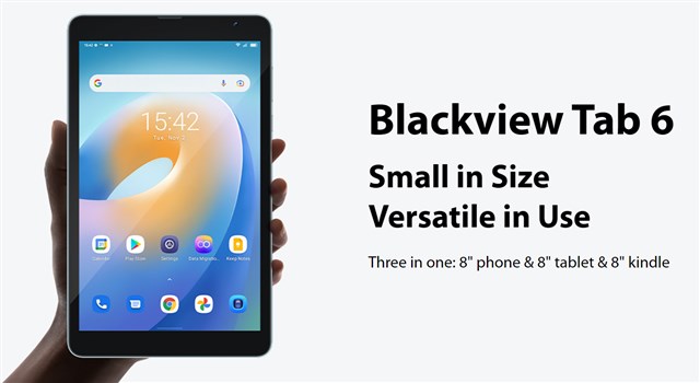 8インチタブレット「Blackview Tab6」が約1.2万円で期間限定値引き中。FireHD8よりパワフルで日本で買うよりも安く買えるぞ