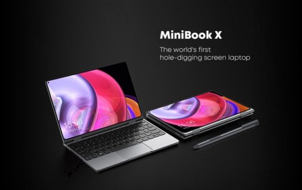 画面が360度回転する10 8インチ2kタッチ小型ノートpc Chuwi Minibook X が発売へ Win10ノートpcでもパンチホール型カメラ搭載 物欲ガジェット Com