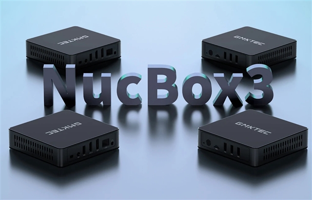 「GMKTEC NucBox3」12cm角ファンレスミニPCはいかが? Celeron J4125/8GB+256GB SSD搭載Win10 PC