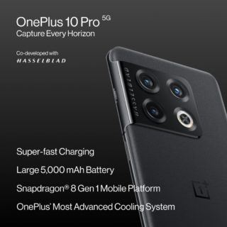 Snapdragon 8 Gen 1搭載「OnePlus 10 Pro」が正式発表～80W/32分フル充電,50Wワイヤレス充電,第2世代ハッセルブラッドカメラは150度超広角までサポート
