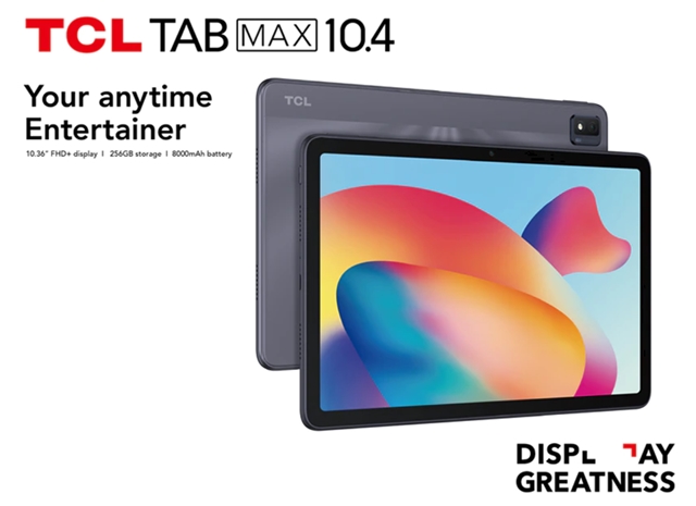 TCLからAndroid11タブレット「TCL TAB MAX 10.4」が発売～NXTVISIONディスプレイ/スナドラ665/6GB/256GB搭載で約2.5万円とリーズナブル