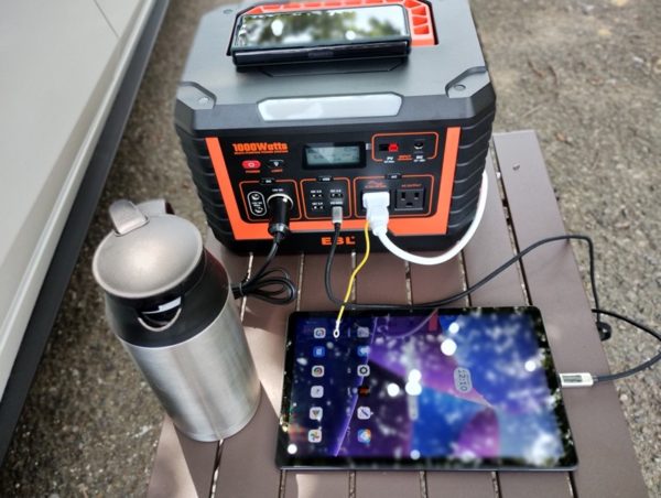 たった5.7万円で調理家電なんでもござれ「EBL ポータブル電源 MP1000 