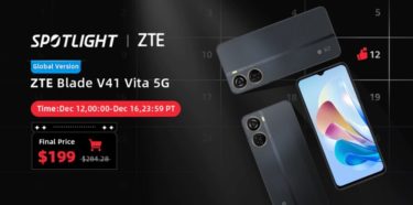 Dimensity810搭載で199ドルとリーズナブルな「ZTE Blade V41 Vita 5G」発売!スナドラ695と同等レベルでお値段半額