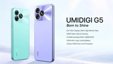 UMIDIGIから、1万円台と廉価ながらもデザインも良い「UMIDIGI G5」と「UMIDIGI G5A」がそれぞれ発売に。6.6インチ 90Hzディスプレイ+UNISOC T606+8GB/128GBの低価格スマホ : PR