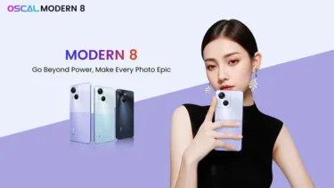 OSCAL MODERNシリーズが発表： OSCAL MODERN 8は個性的なデザイン、50MPカメラ、6.75インチ90Hzディスプレイ、6000mAhバッテリーを搭載し85.99ドルで発売 : PR
