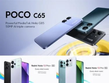 POCO C65グローバル版がたったの94ドル、AnTuTu 80万点スマホ Redmi Note 13 Pro+ 5Gが42ドルオフで297ドルなど、Xiaomiスマホ3製品クーポンまとめ