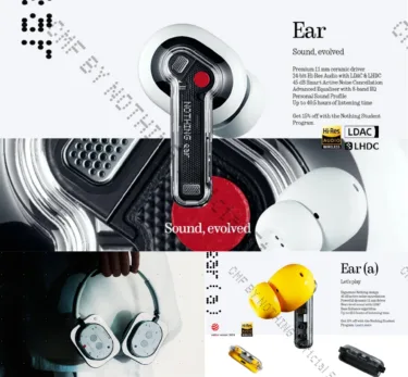 Glyphが光る「Nothing Headphone (1)」がついに期間限定セール価格に。Nothing イヤホンも激安に