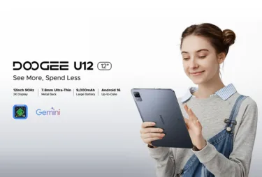 大画面タブレットは重い…は過去の話？567gの軽量12インチ「DOOGEE U12」発売! UNISOC T7255搭載タブが期間限定クーポンで1万円台でセール