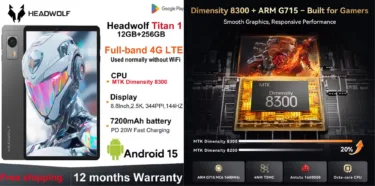 日本より1万円安を予告! AnTuTu 160万点小型タブ「HEADWOLF Titan1」 が3.5万円！国内のAmazon/楽天より断然安い